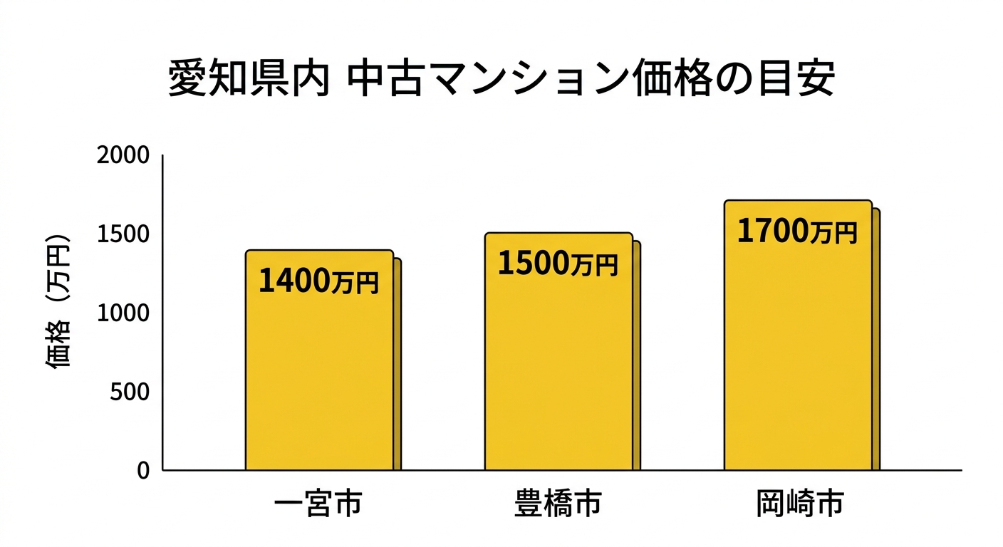愛知県内 中古マンション価格の目安